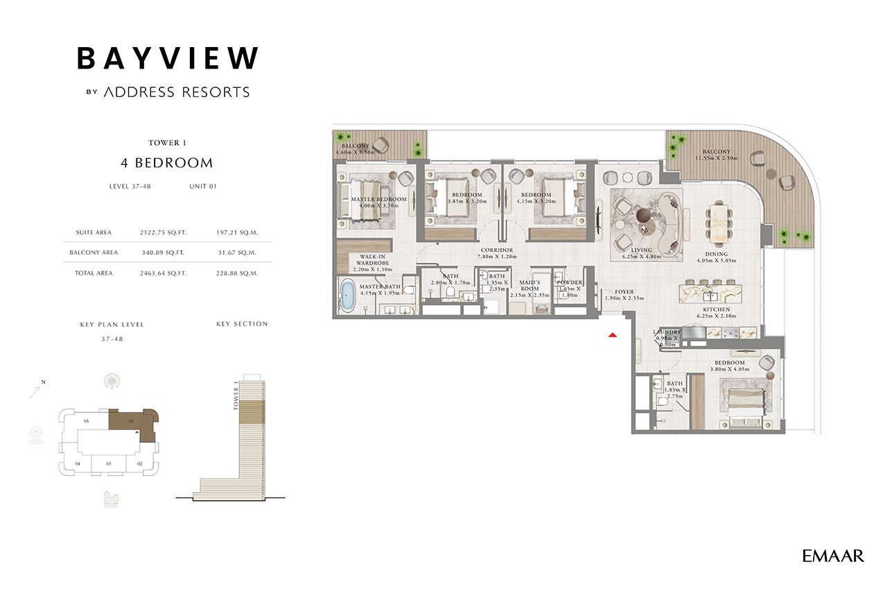 4 Bedroom Penthouses